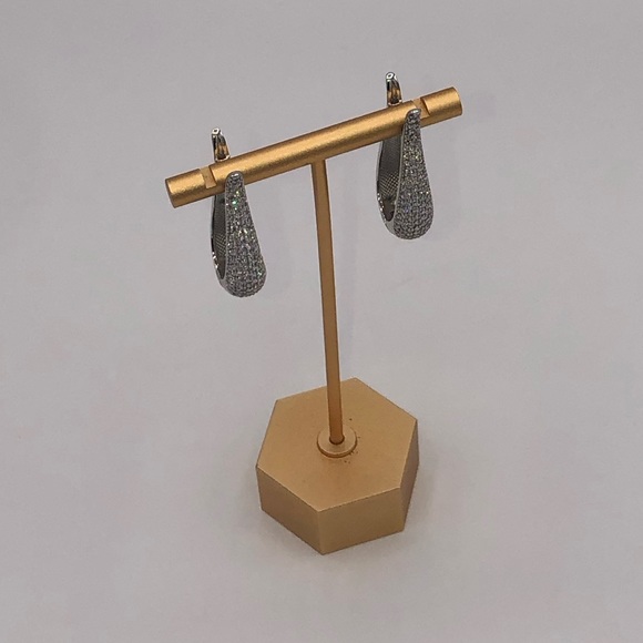 3ct Tulip Hoop Earrings - Picture 7 of 13